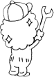Sprite of The Conductor in Machine Remix from Rhythm Heaven Megamix