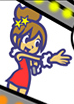 Pop Singer in her Christmas outfit in the Rhythm Heaven Comics.