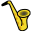 Sprite 3DS Rhythm Item Saxophone.png