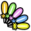 Sprite 3DS Rhythm Item Colorful Feathers.png