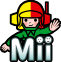 Marcher and Mii Maker Launcher Badge from Nintendo Badge Arcade