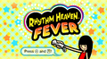 Title screen in Rhythm Heaven Fever
