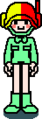 Sprite of a squadmate from Rhythm Tengoku (Arcade)