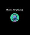 The Bandleader thanking the player after the credits in Rhythm Heaven.