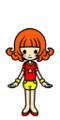Vocalist Yuka Badge from Nintendo Badge Arcade