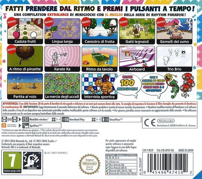 File:Boxart 3DS Rhythm Paradise Megamix ITA Back.jpg